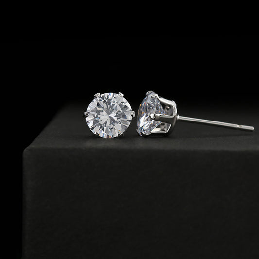 Cubic Zirconia Earrings  With Heartfelt Message Card