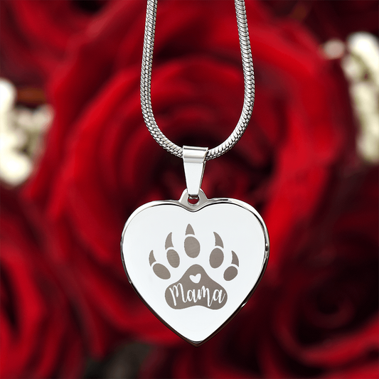 Mama Bear Christmas, Birthday, Surprise Gift - Gold Personalized Engraved Pendant Necklace