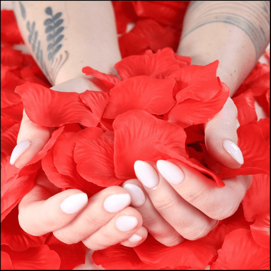 Rose Petals  With Heartfelt Message Card