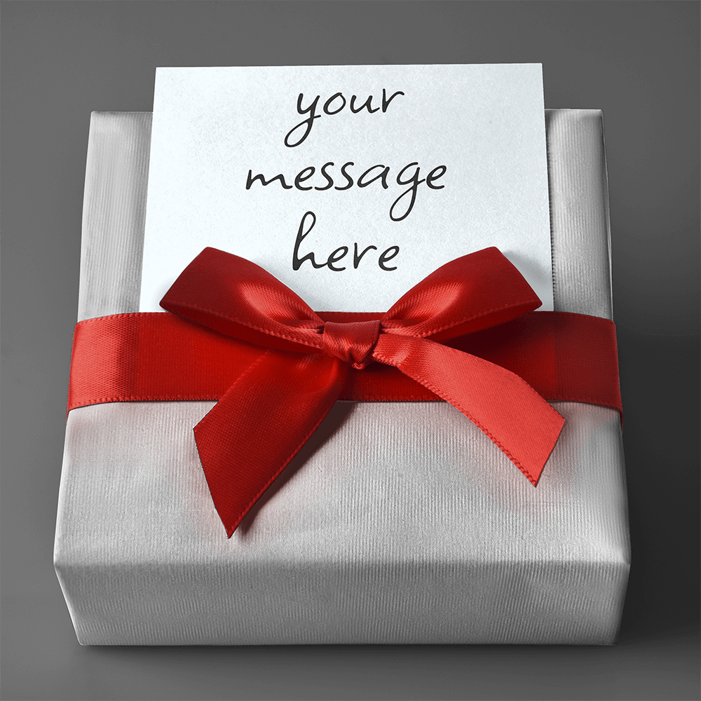 Gift Wrap With Personal Note  With Heartfelt Message Card