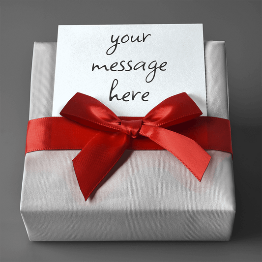 Gift Wrap With Personal Note  With Heartfelt Message Card